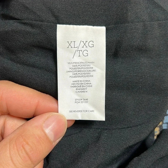 CAbi Floral Poise Bell Sleeve Dress Size XL - Picture 6 of 7